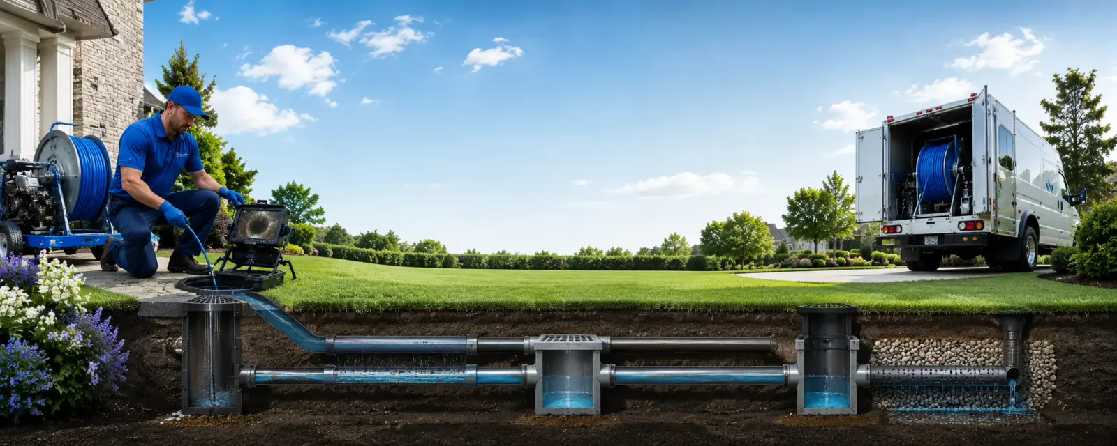 Outdoor drain cleaning information for Le Raysville, PA